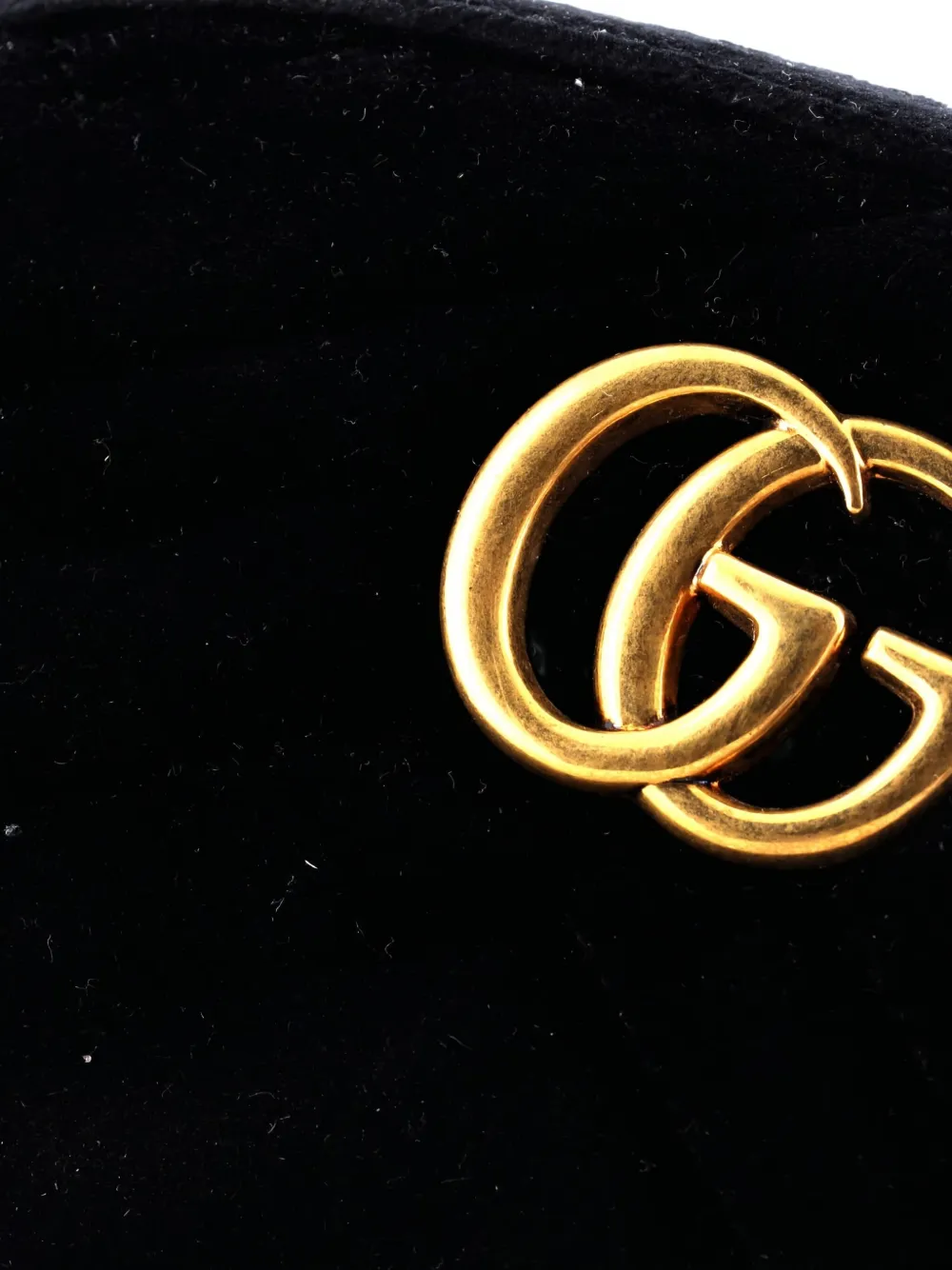 Pre-owned Gucci Gg Marmont Matelasse Belt Bag In Black