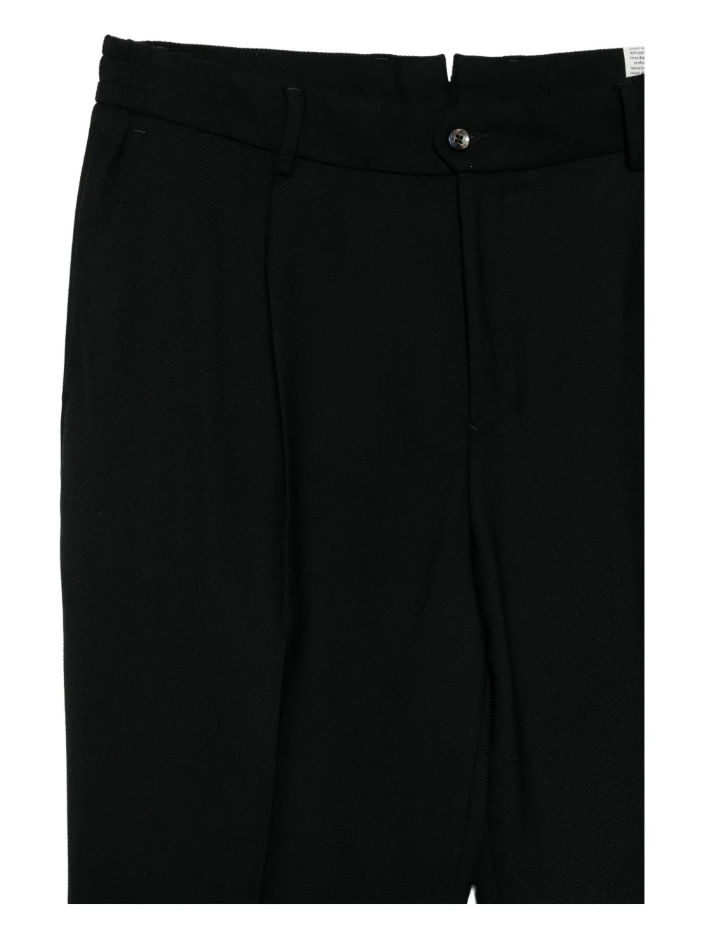 LUIGI BIANCHI MANTOVA Broek met geplooid detail Zwart