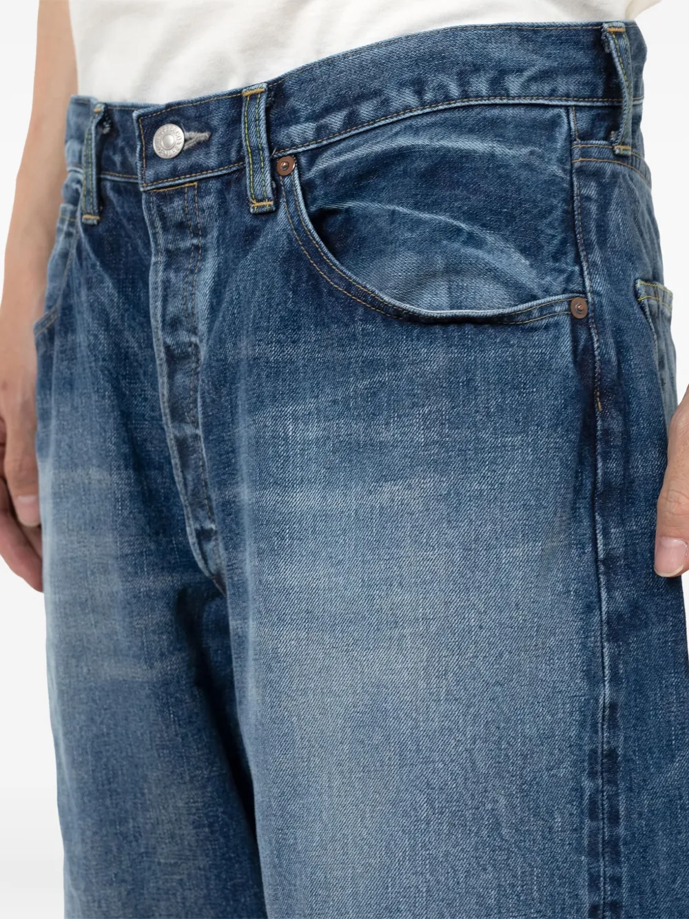 Miharayasuhiro Button Jeans In Blue
