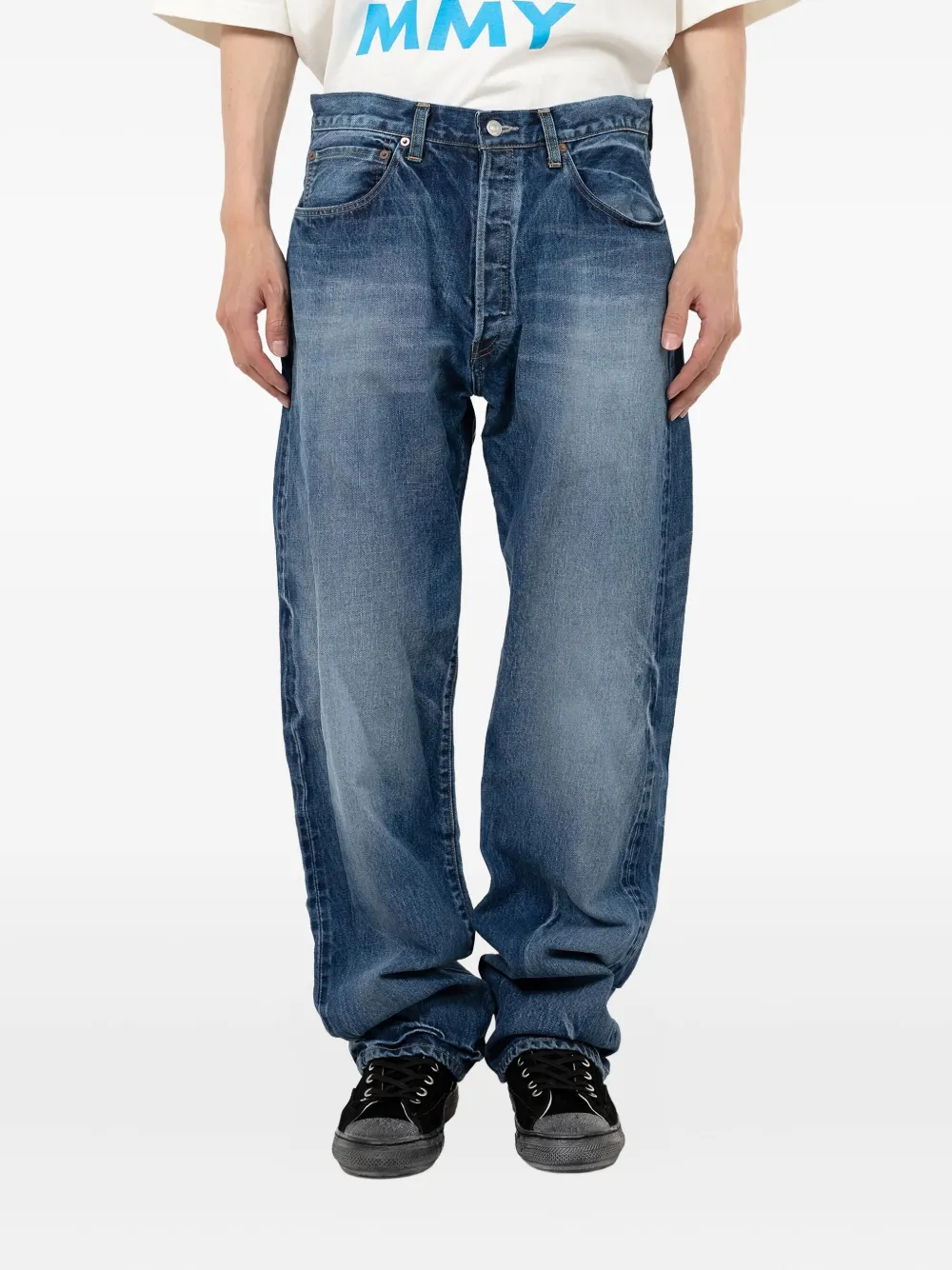 Miharayasuhiro Button Jeans In Blue
