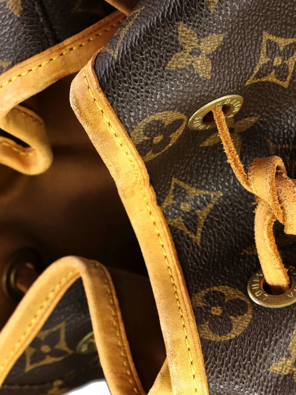 Pre-owned Louis Vuitton Monogram Canvas Montsouris Backpack In Brown