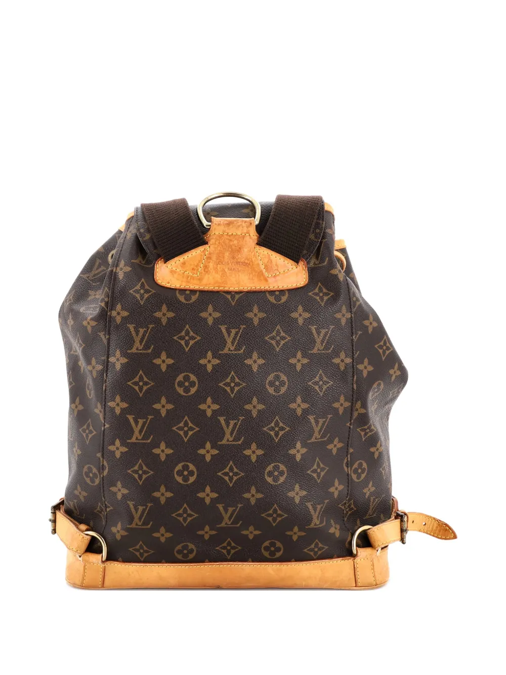 Pre-owned Louis Vuitton Monogram Canvas Montsouris Backpack In Brown