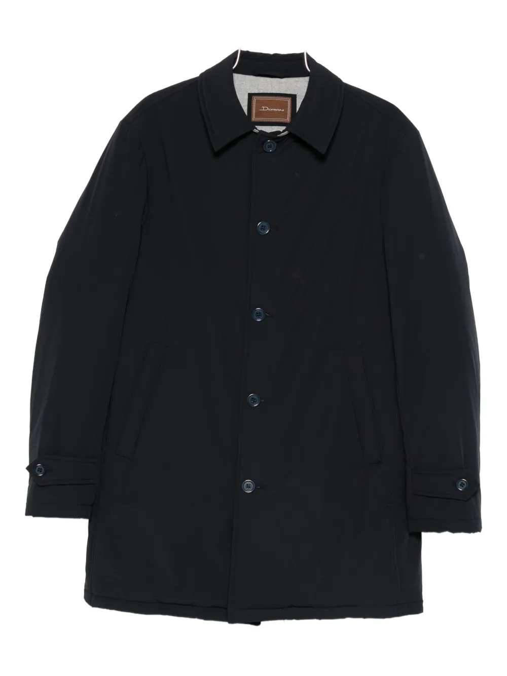 Doriani Cashmere buttoned coat - Blu