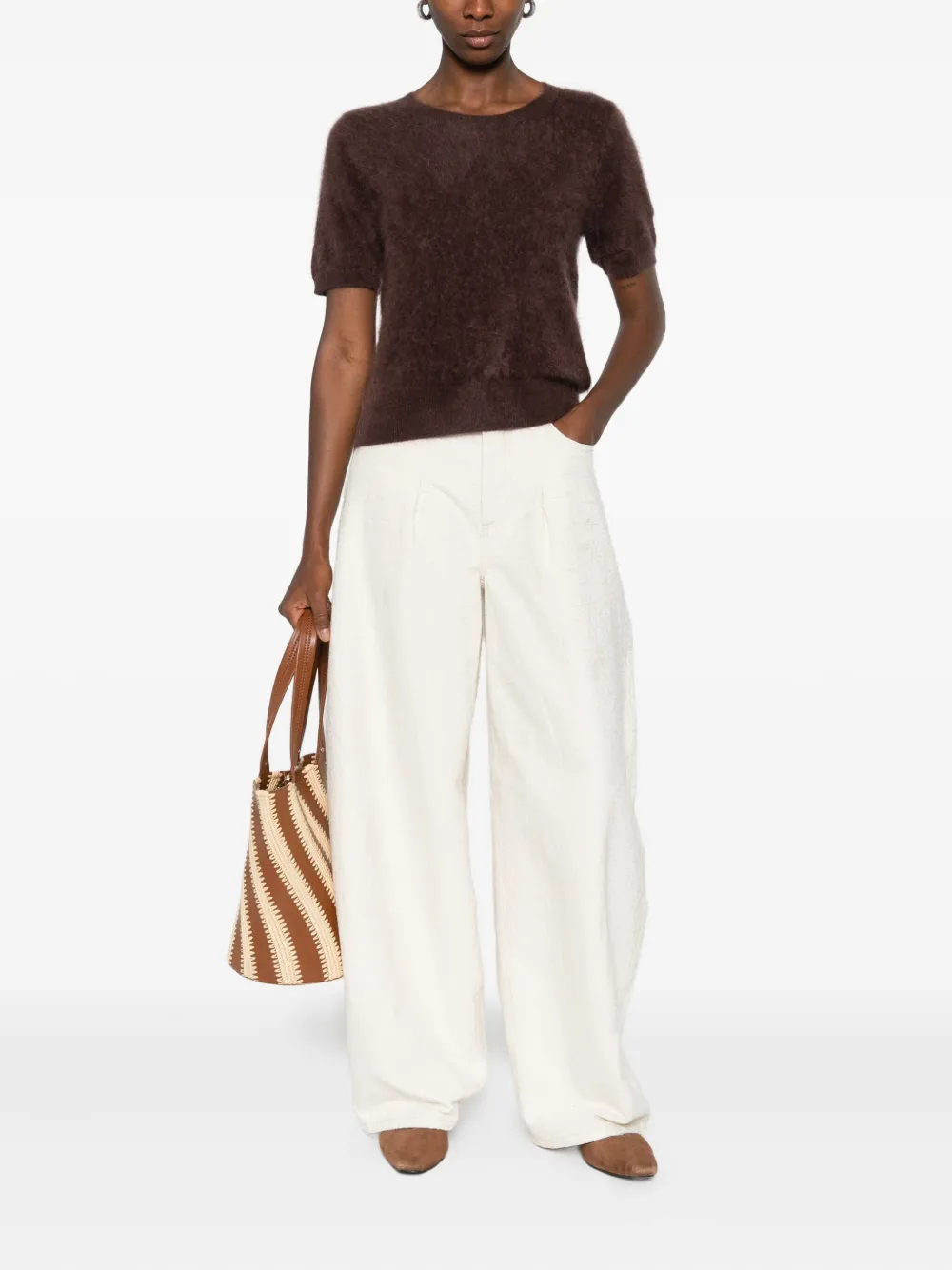 Absolut Cashmere Amaya T-shirt In Brown