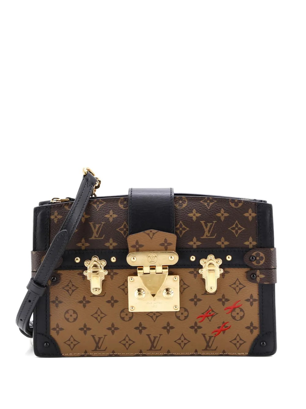 Louis Vuitton Pre-Owned Monogram Canvas Trunk Clutch Bag | Black | Image 1