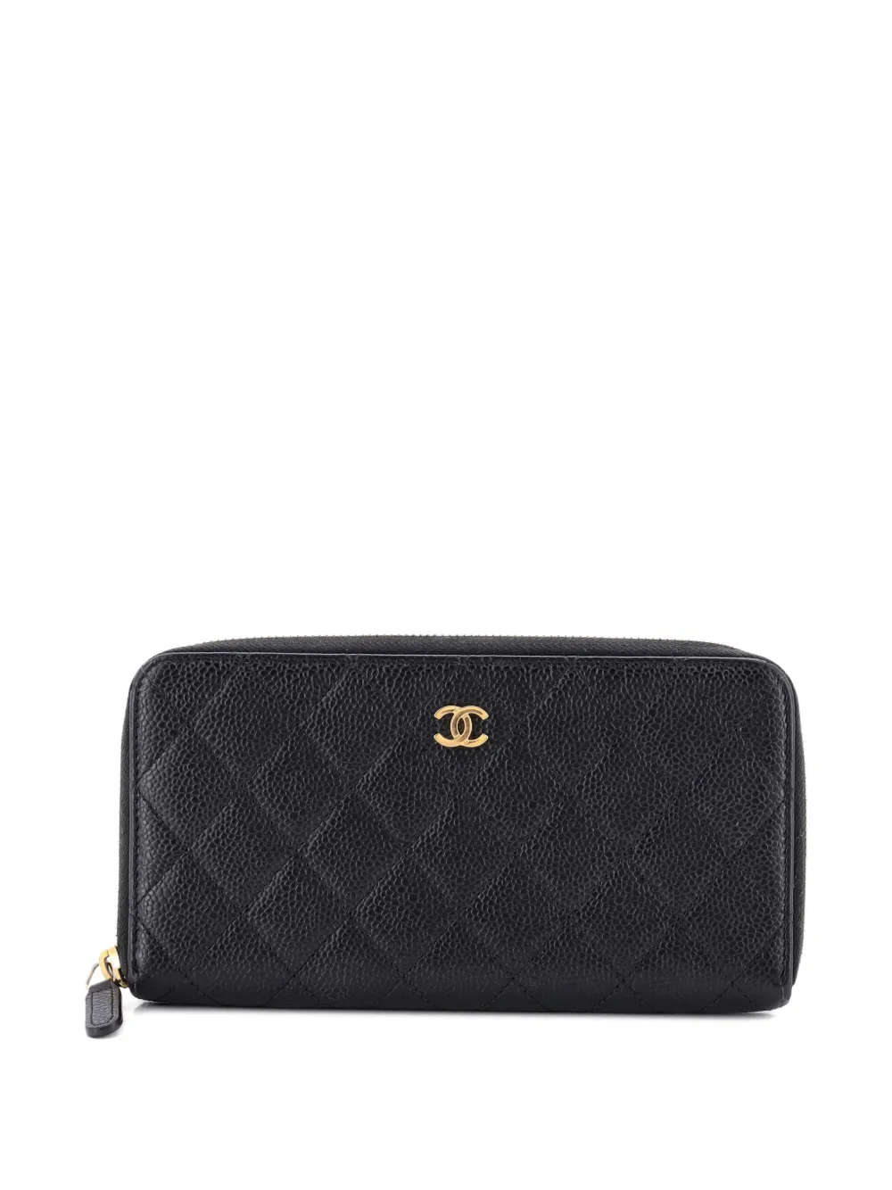 CHANEL Pre-Owned Quilted Zip Around Wallet | negro | Image 1