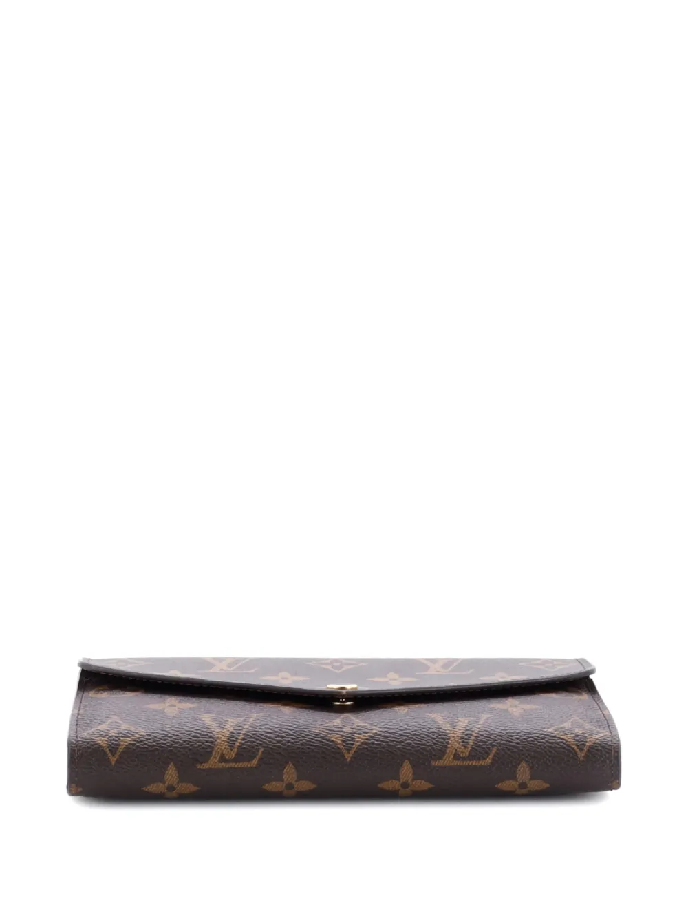 Pre-owned Louis Vuitton Monogram Sarah Wallet In Brown