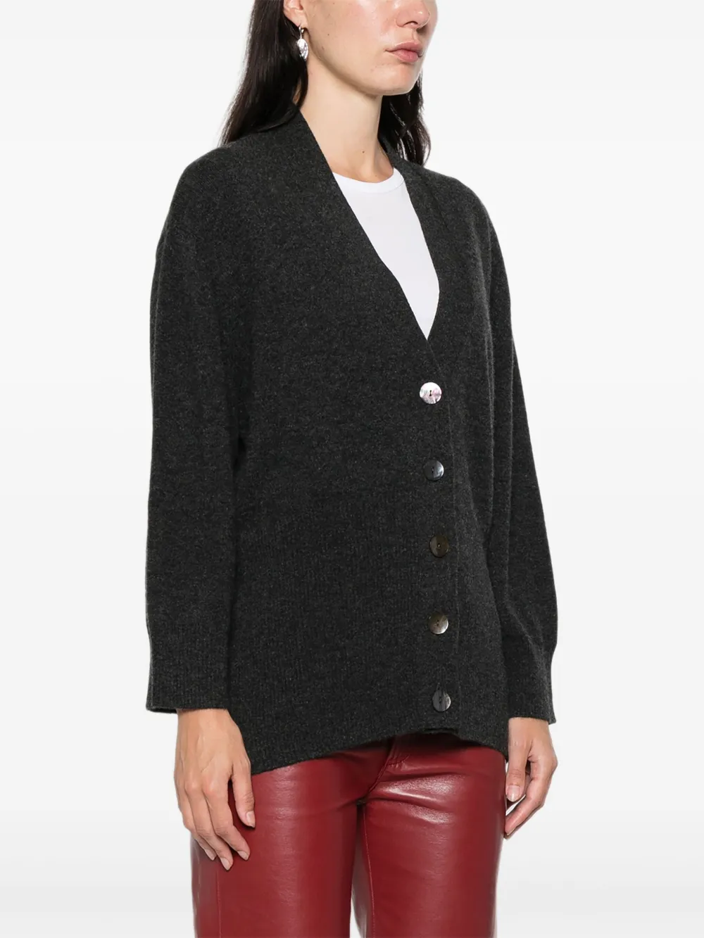  Beyou Lady59 Button-up Cardigan - Grey 