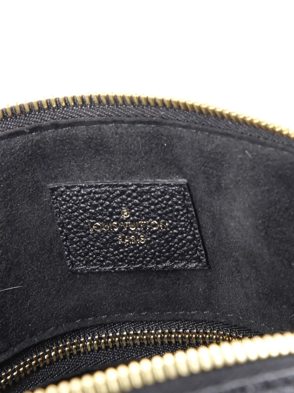 Pre-owned Louis Vuitton Monogram Empreinte 25 Speedy Bandouliere Satchel In Black
