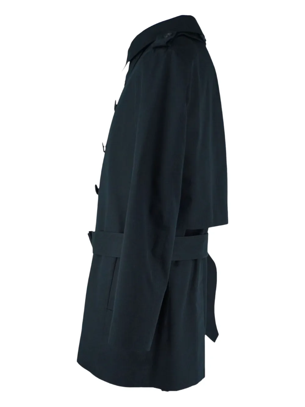 Detachable-Belt Trench Coat