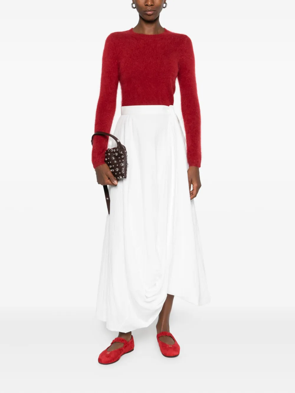 Absolut Cashmere Cali Crew-neck Sweater In Red