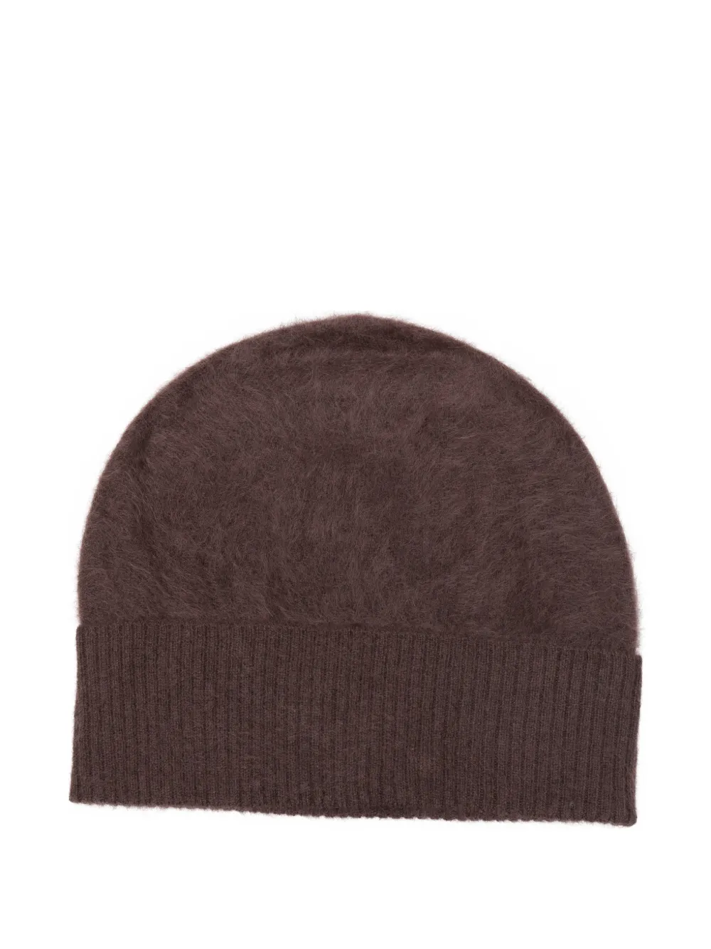 Absolut Cashmere Moira Brushed-cashmere Beanie Hat In Brown