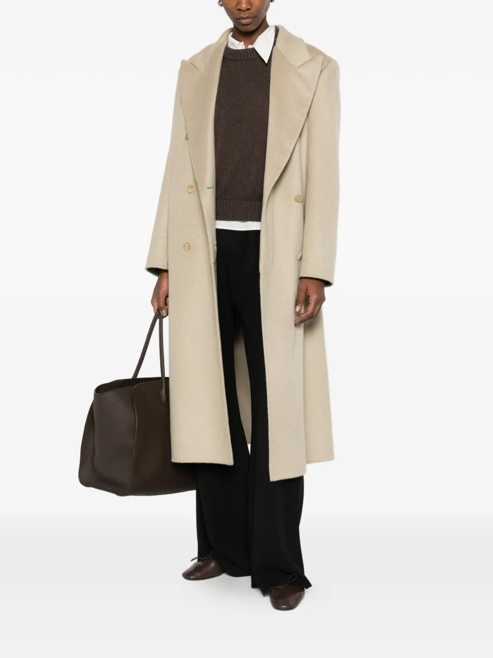  The Row Hariet Double-breasted Coat - Neutrals 