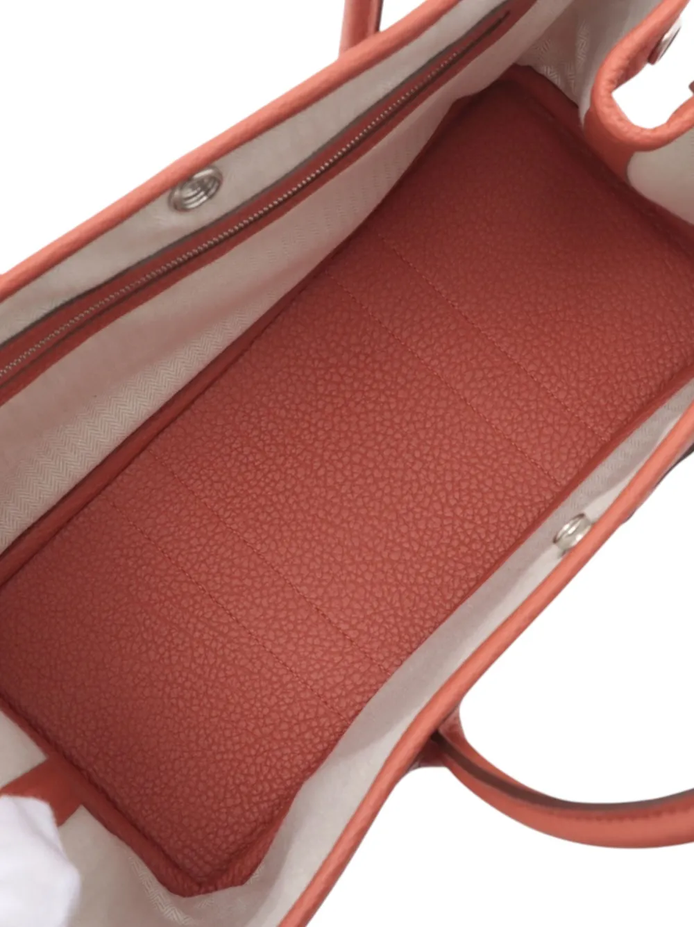 Pre-owned Hermes 2023 Negonda Garden Party 30 Tote Bag In Orange