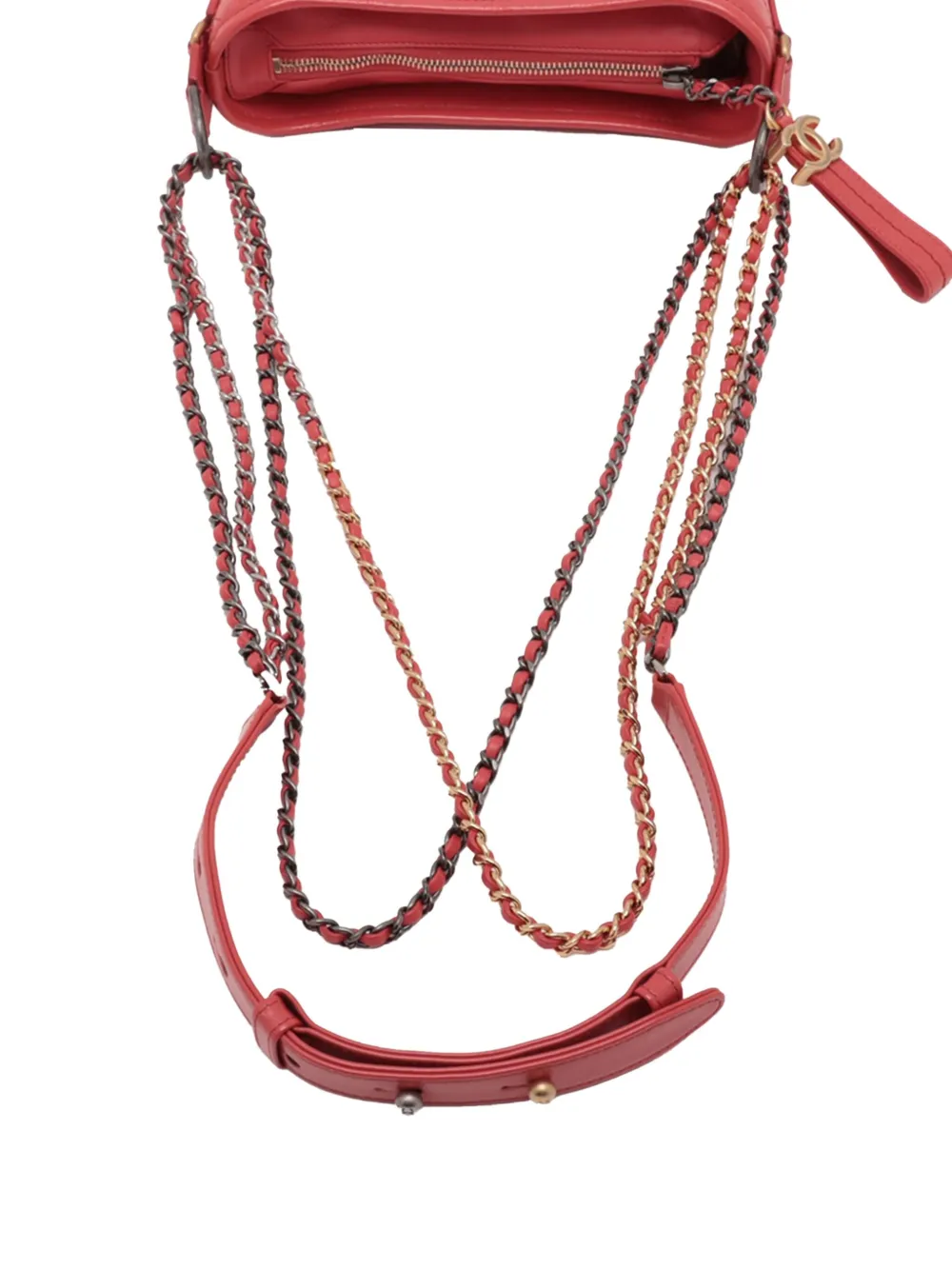 CHANEL Pre-Owned 2021-2025 Small Lambskin Gabrielle Hobo crossbody bag | Pre-Owned | Image 2