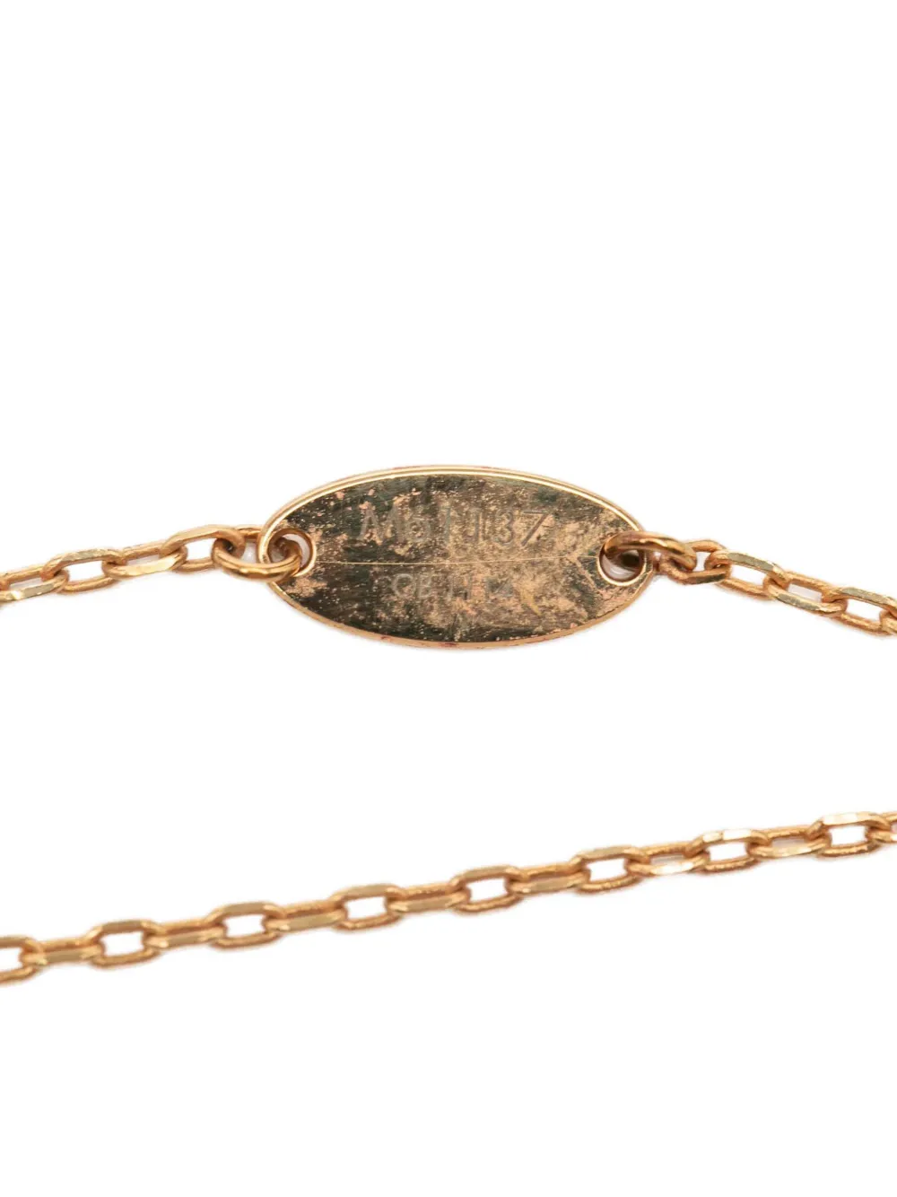 Pre-owned Louis Vuitton 2014 Gold Plated Rubber Heart Pendant Necklace Costume Necklace
