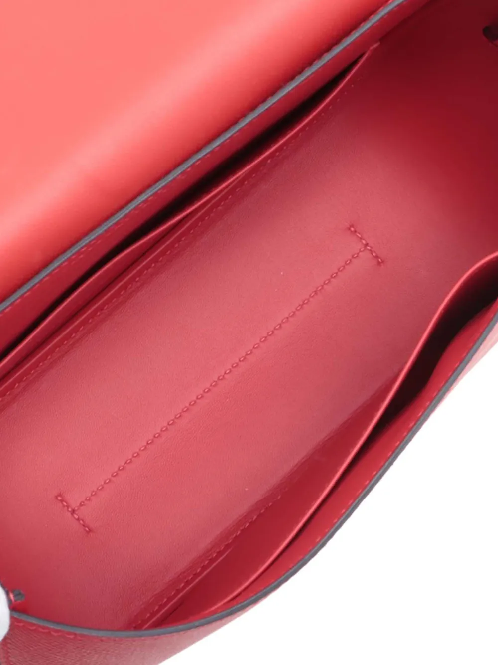 Pre-owned Hermes 2017 Epsom And Swift Harnais Shoulder Bag In Red
