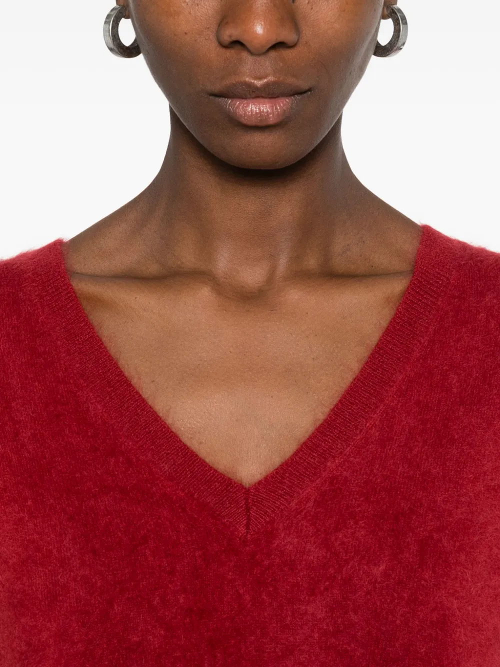 Absolut Cashmere Miriam V-neck Vest In Red