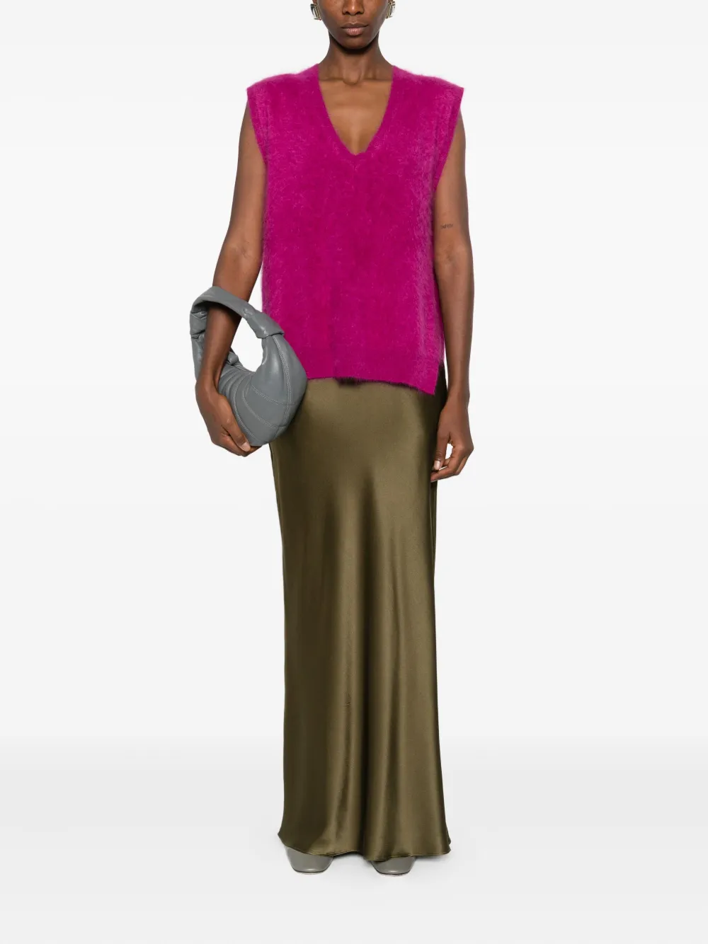 Absolut Cashmere Miriam V-neck Vest In Pink