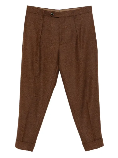 Berwich Chiaia pleated cuffed trousers