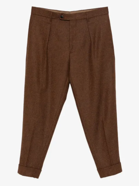 Berwich Chiaia pleated cuffed trousers