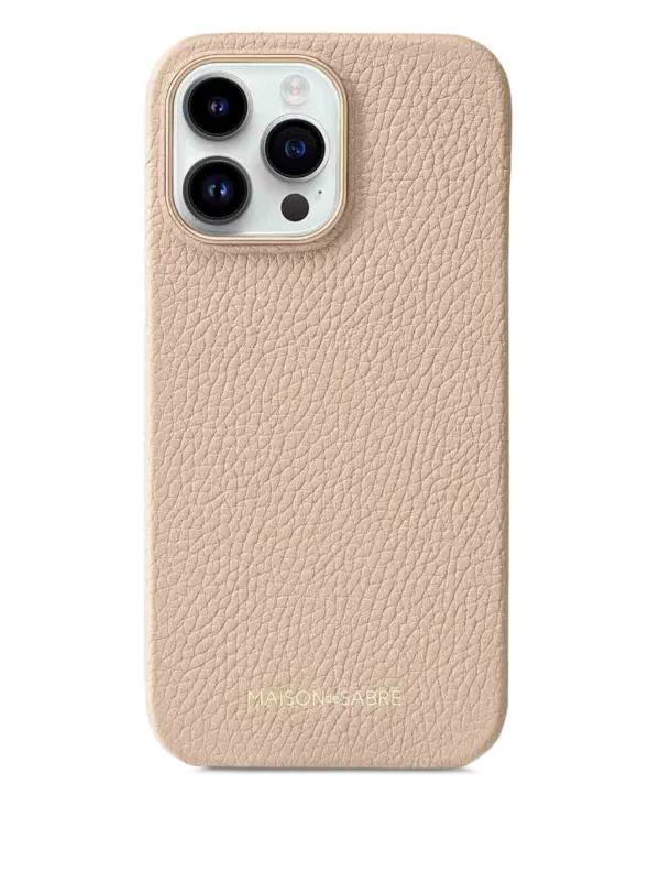 MAISON De SABRÉ Кожаный Чехол Для iPhone 14 Pro Max | Нейтральные
