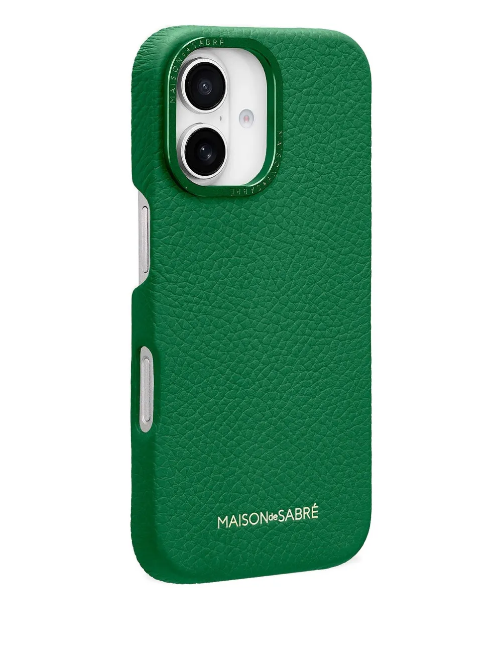 Maison De Sabre Iphone 15 Pro Leather Card-slot Phone Case In Green