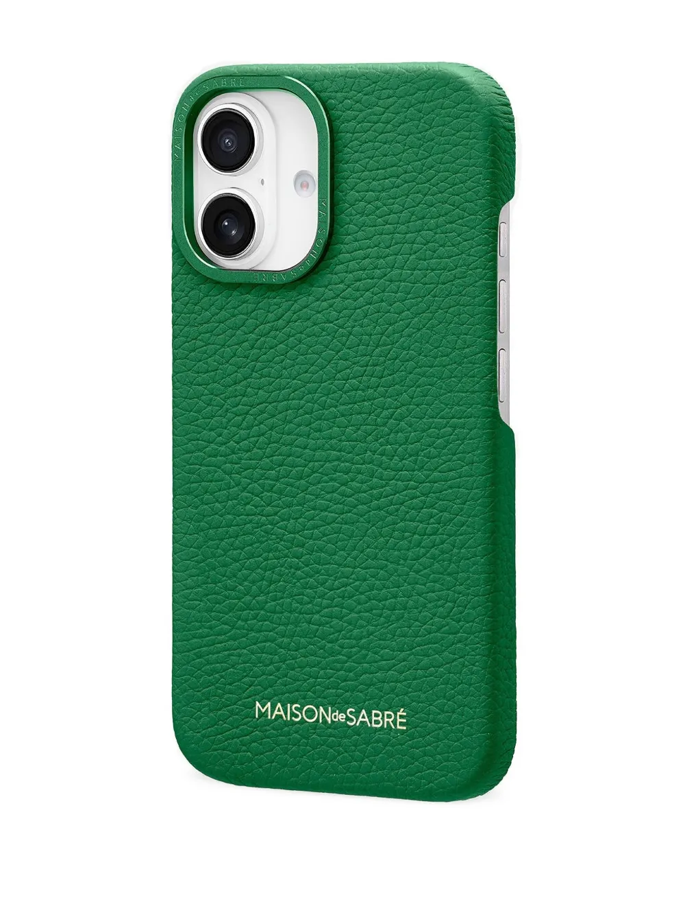 Maison De Sabre Iphone 15 Pro Leather Card-slot Phone Case In Green