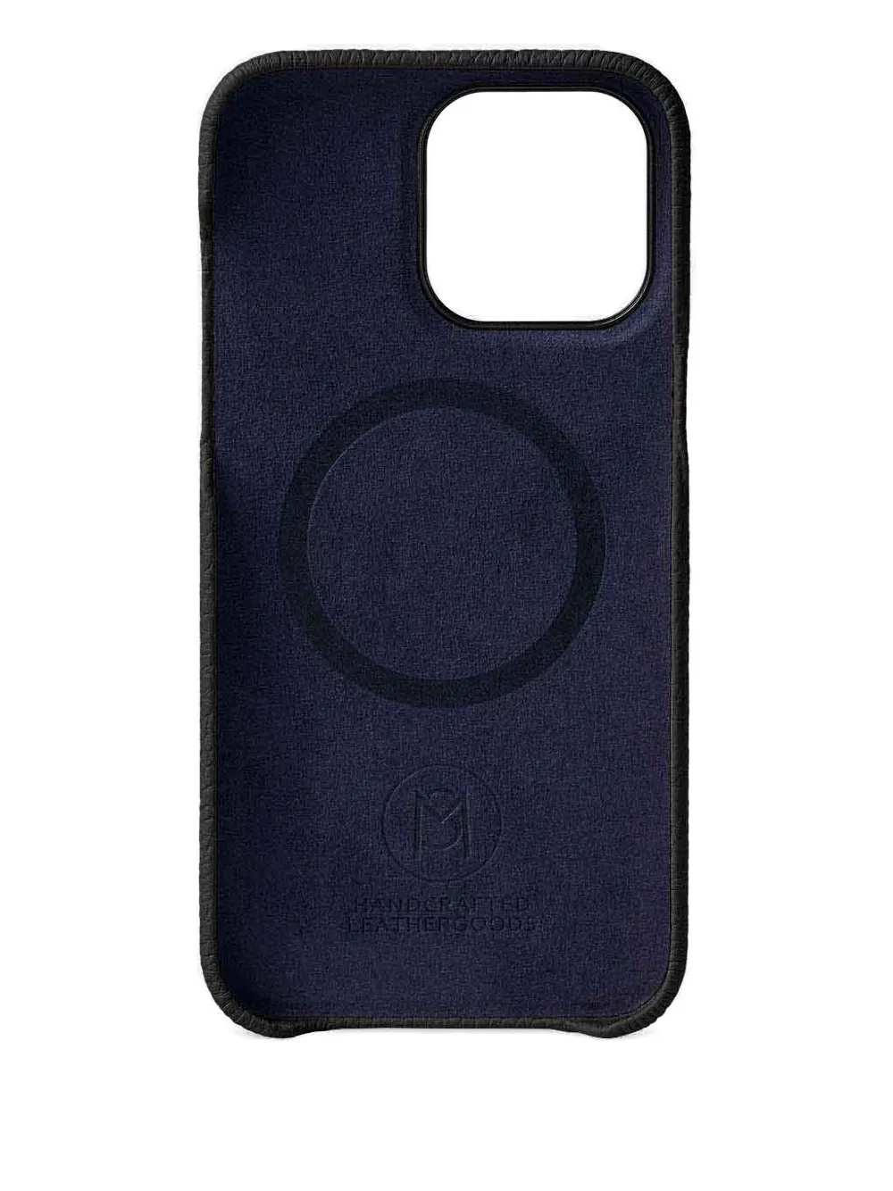 Maison De Sabre Iphone 13 Pebbled-leather Phone Case In Blue