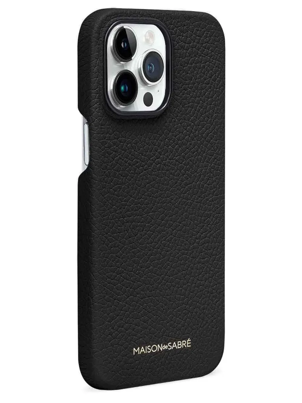 Maison De Sabre Iphone 13 Pebbled-leather Phone Case In Blue