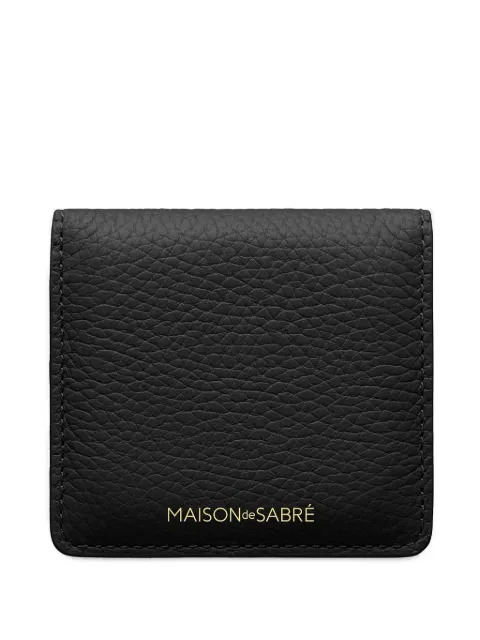 MAISON de SABRÉ magnetic leather compact mirror