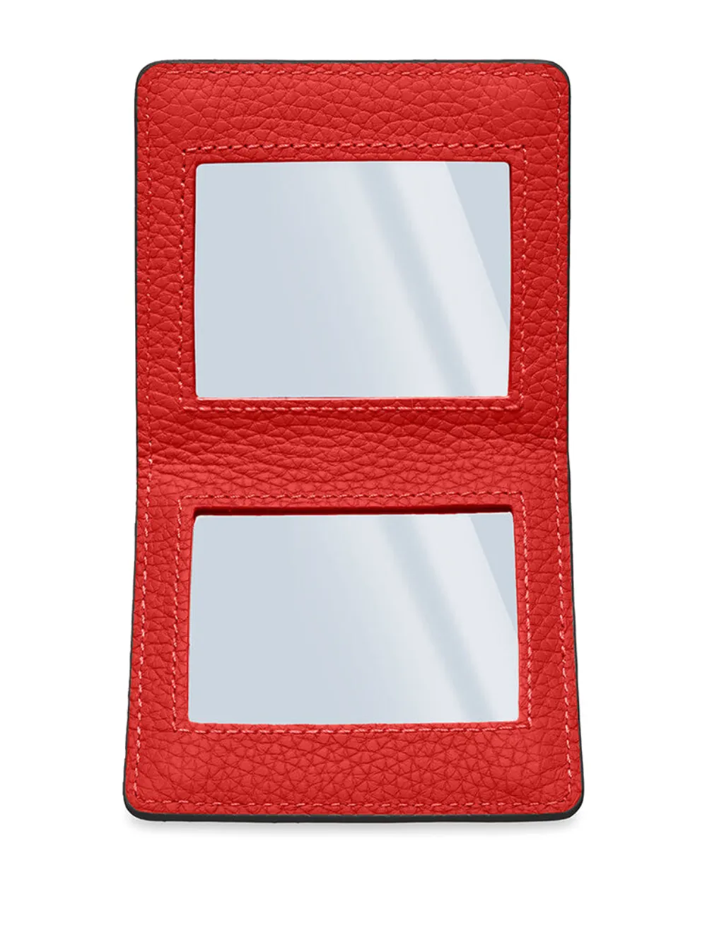 MAISON de SABRÉ Magnetische compacte leren spiegel Zwart