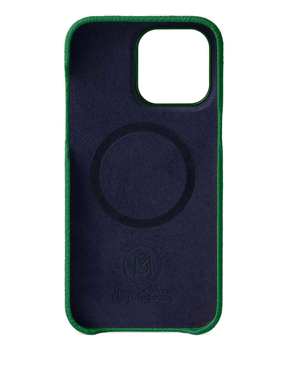 Maison De Sabre Iphone 14 Pro Max Pebbled Leather Case In Blue