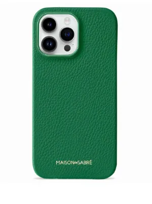 MAISON De SABRÉ iPhone 15 Pro Max Leather Phone Case | Black