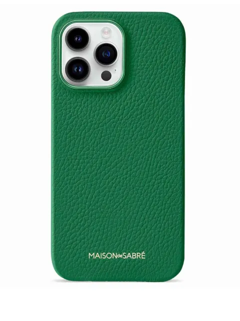 MAISON de SABRÉ  iPhone 14 Pro Max pebbled leather case
