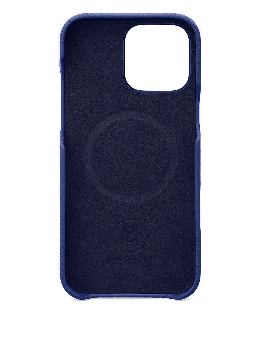 Maison De Sabre Aluminium Leather Iphone 16 Pro Max Case In Blue