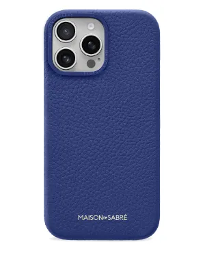 MAISON De SABRÉ iPhone 15 Pro Max Leather Phone Case | Black