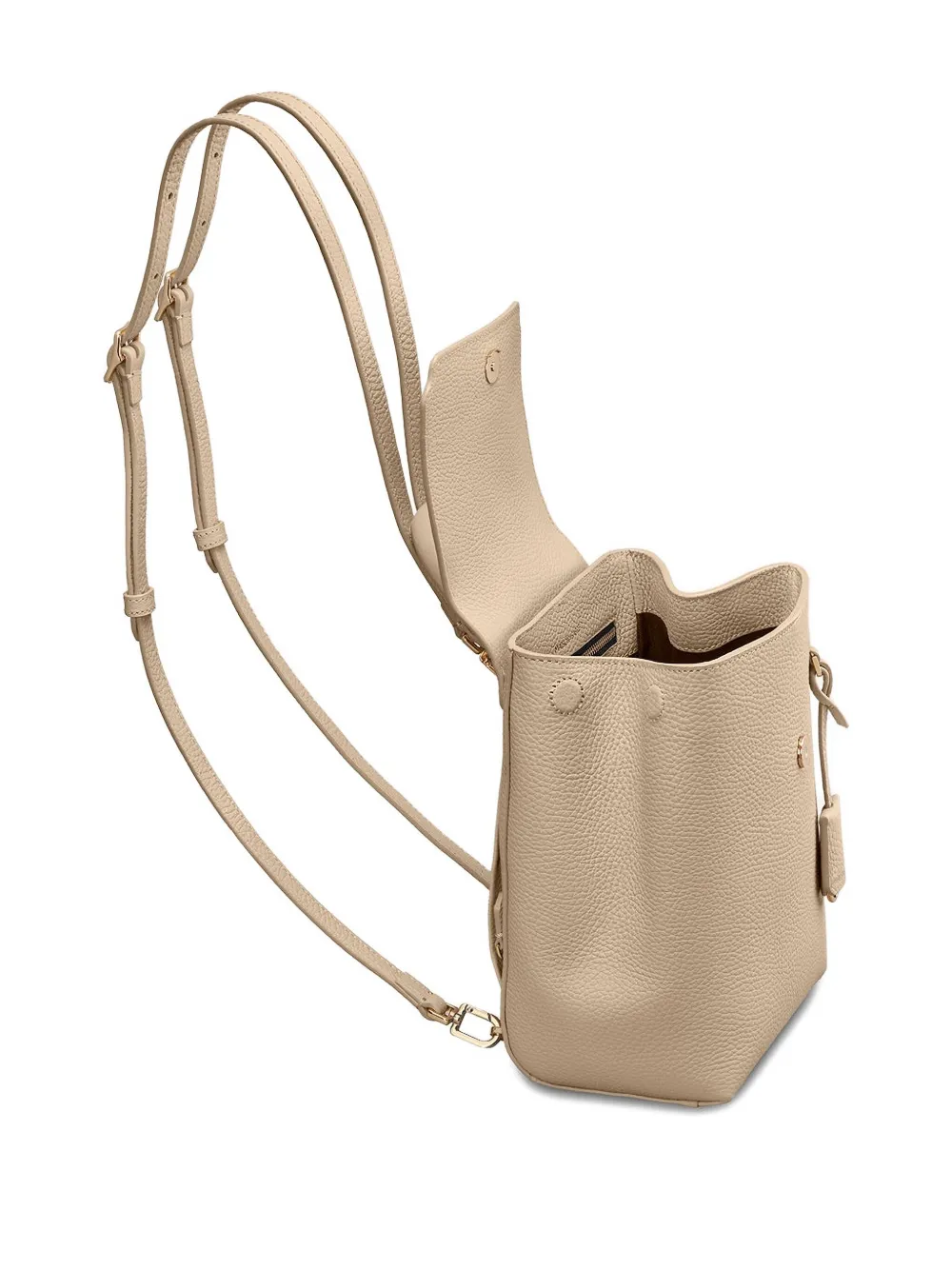 MAISON de SABRÉ Leren rugzak met magnetische sluiting Beige