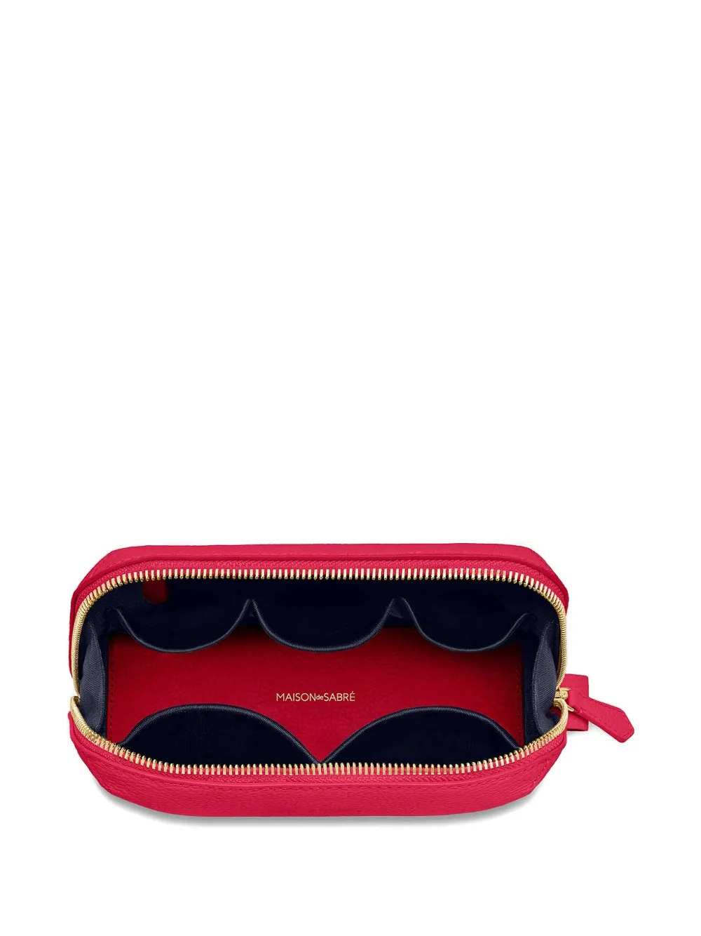 Maison De Sabre The Tech Leather Pouch In Pink