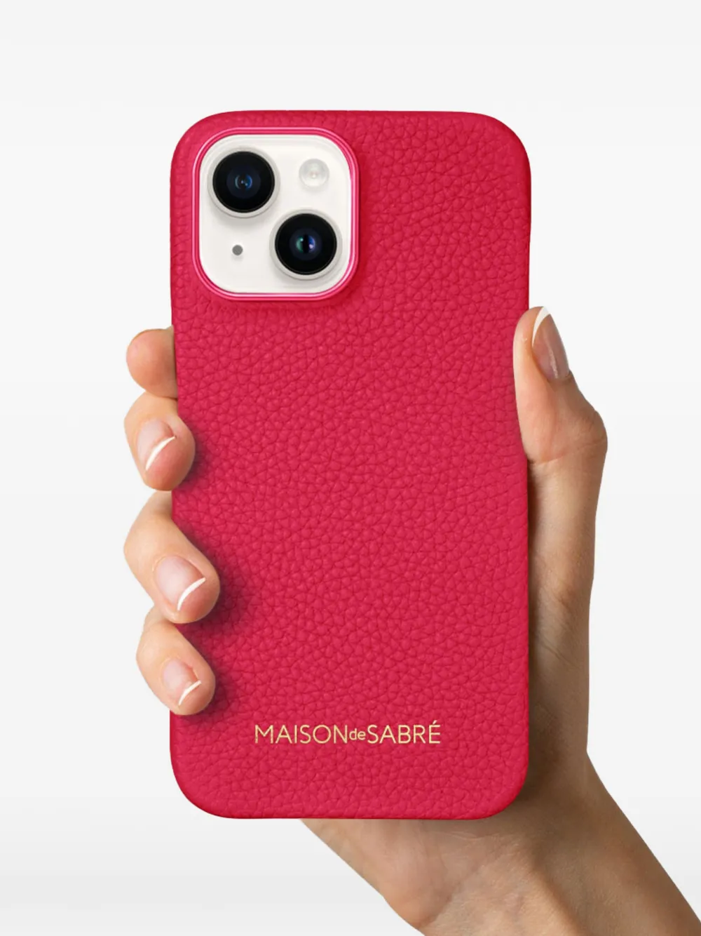MAISON De SABRÉ logo-lettering iPhone 15 Case | Pink | FARFETCH HK