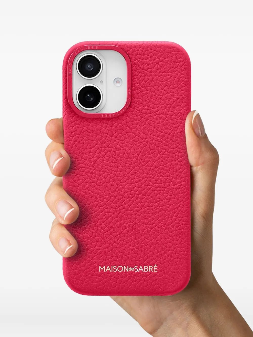 Maison De Sabre Iphone 16 Leather Phone Case In Blue