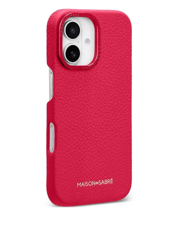 MAISON De SABRÉ iPhone 16 レザーケース | ピンク | FARFETCH JP