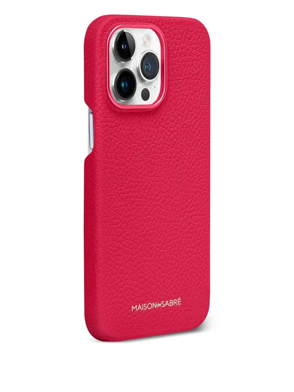  Maison De Sabré Leather Iphone 14 Pro Max Case - Pink 