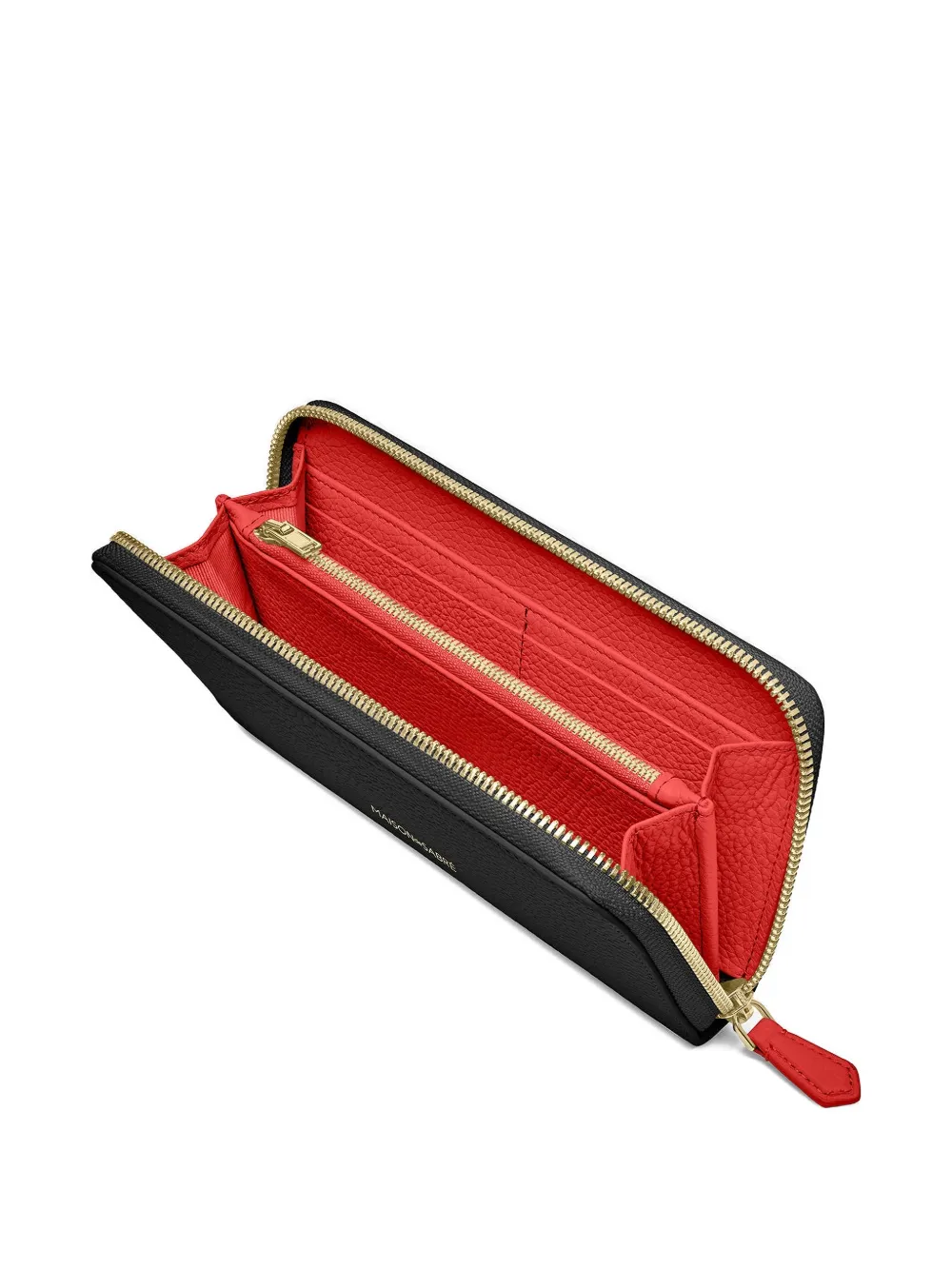 Maison De Sabre Zip-fastening Leather Wallet In Black