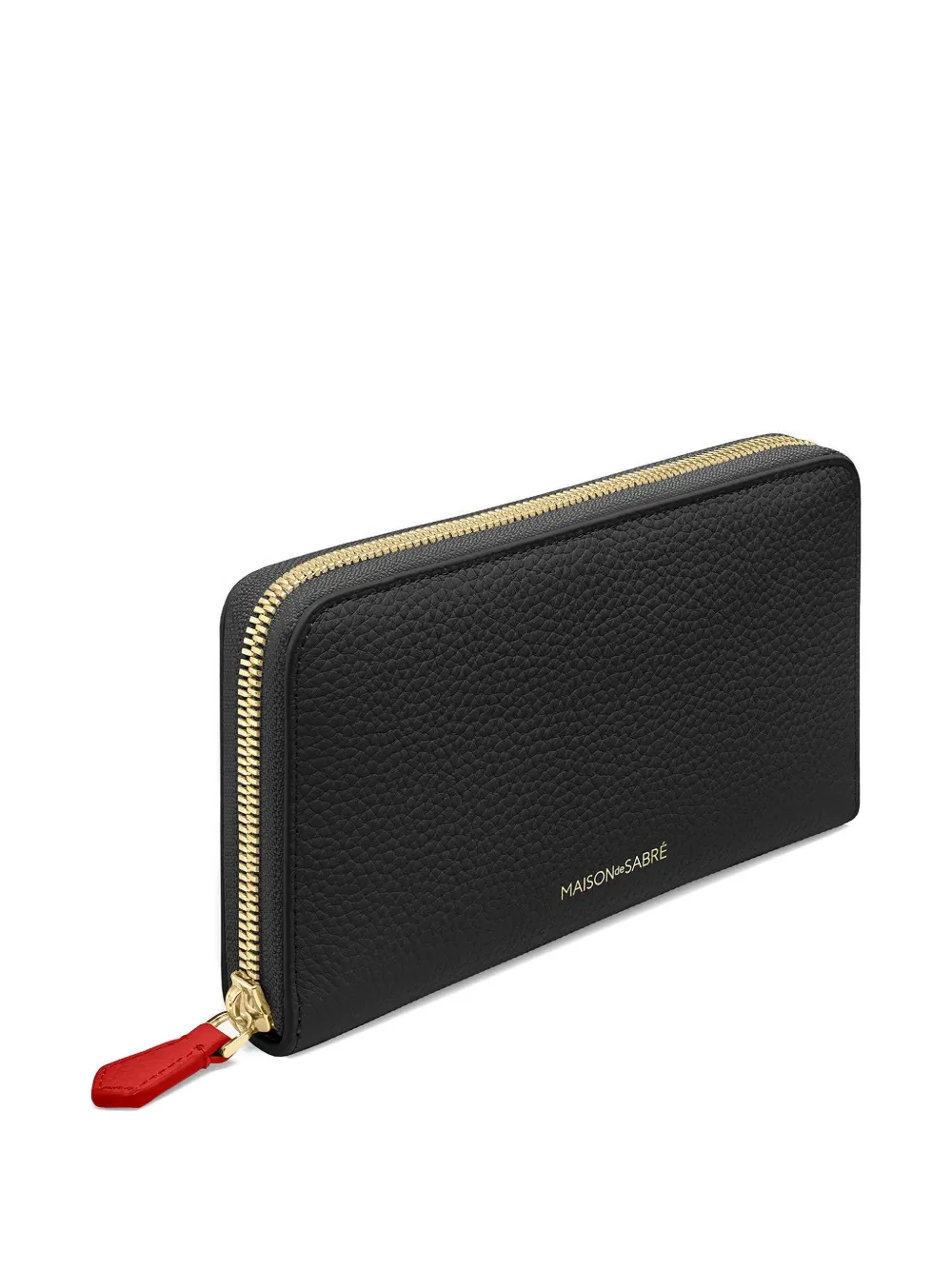 Maison De Sabre Zip-fastening Leather Wallet In Black