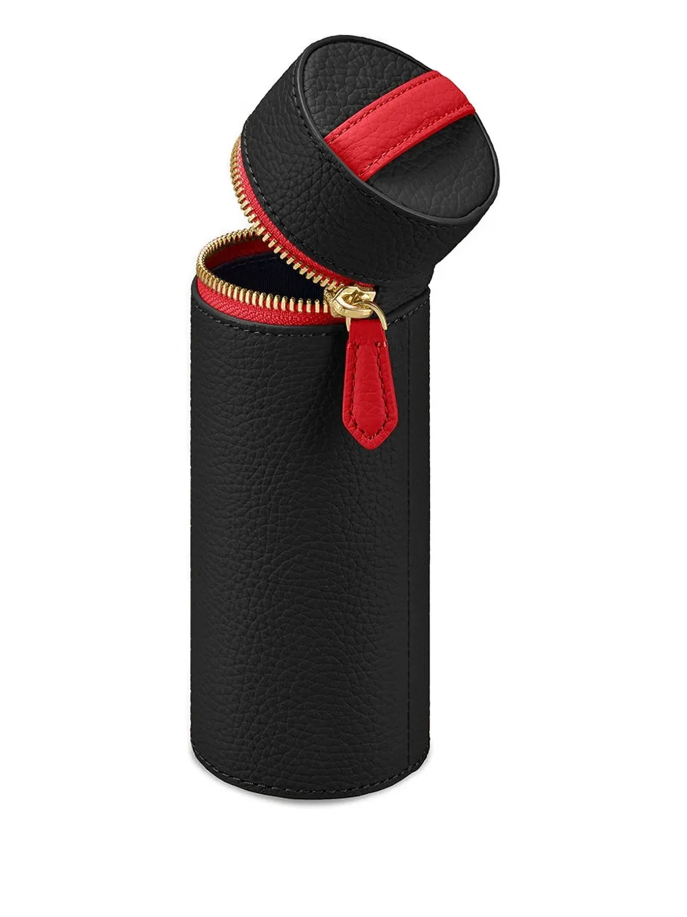 MAISON de SABRÉ Leren penseelhouder met handgreep en rits Zwart