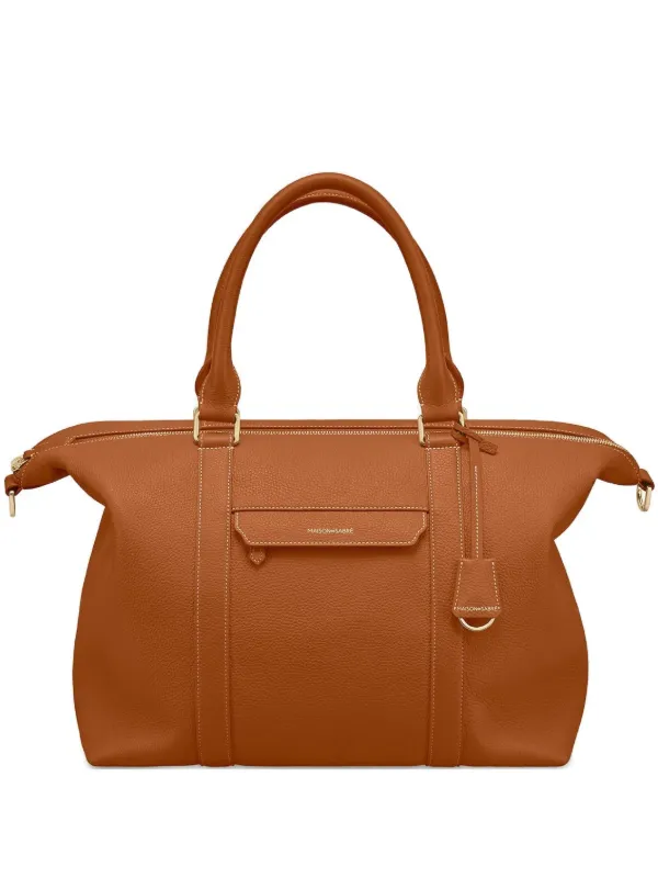 MAISON De SABRÉ レザーボストンバッグ L | ブラウン | FARFETCH JP