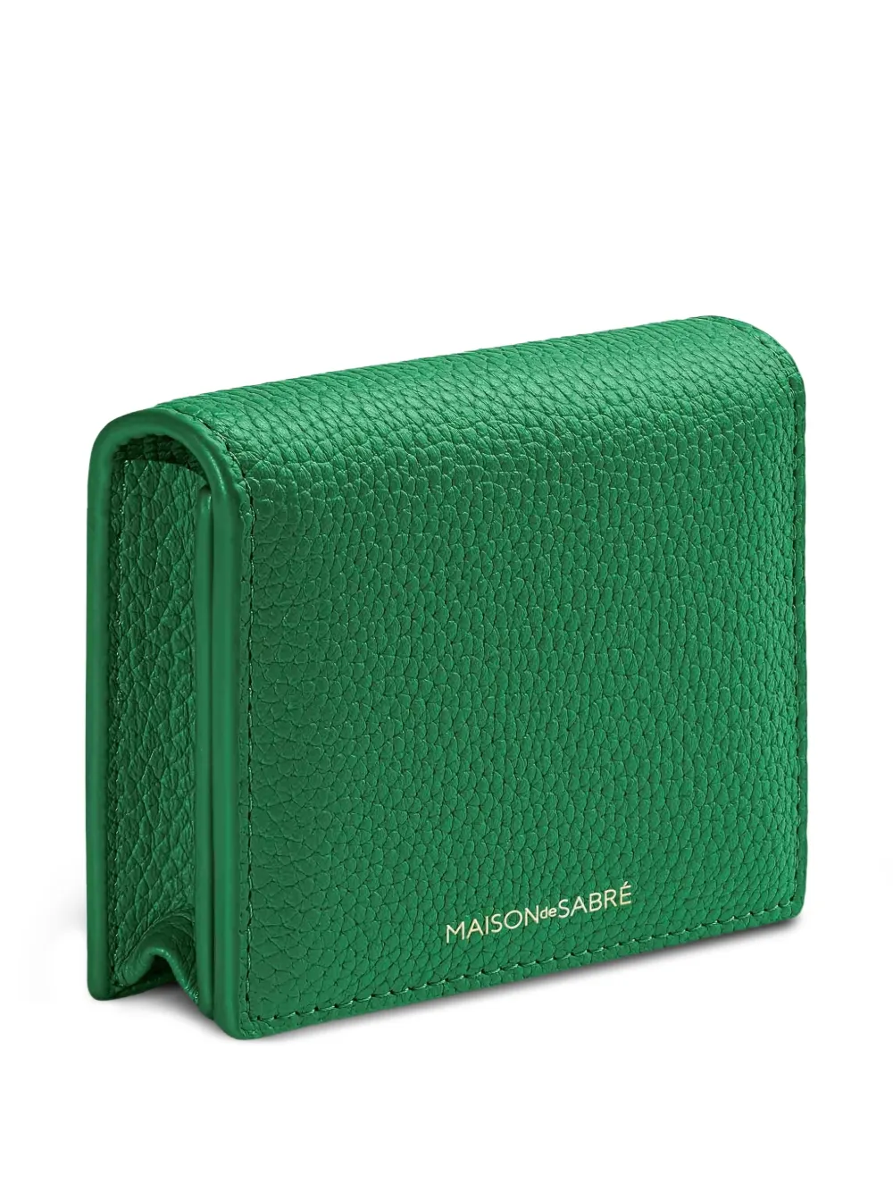 Maison De Sabre Expandable Leather Card Holders In Green