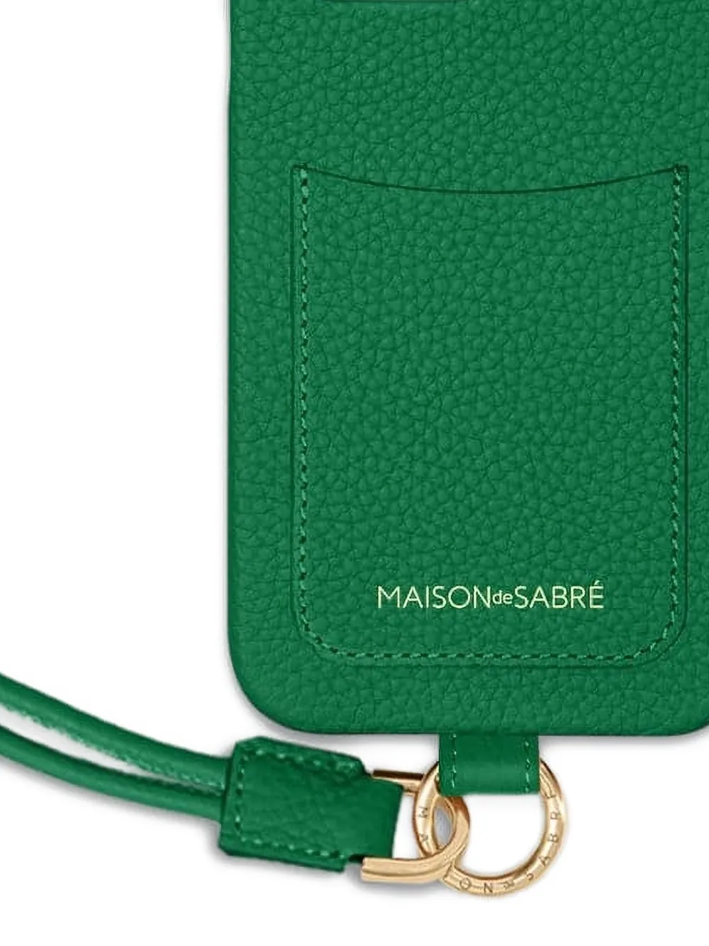 Maison De Sabre Rope Card Slot Phone Case In Green