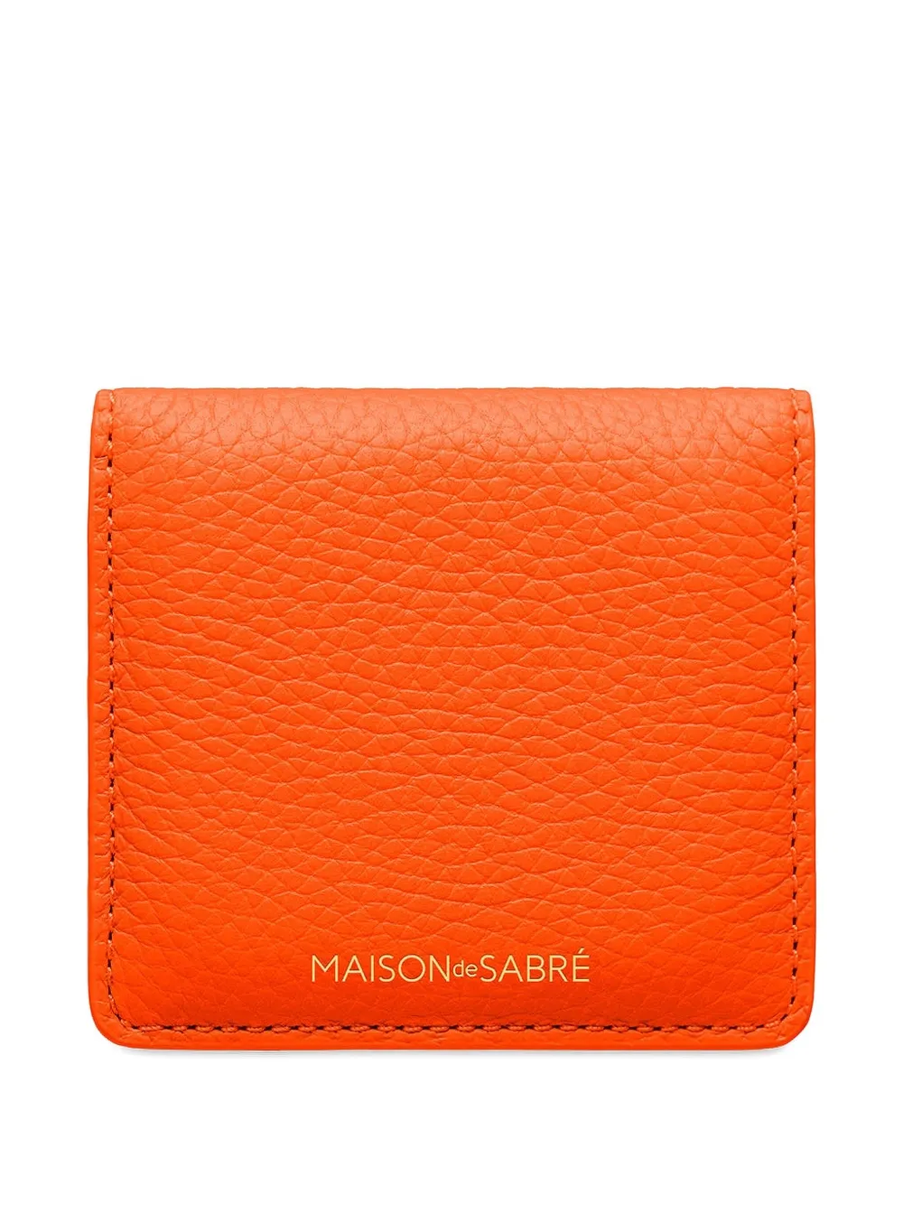 MAISON de SABRÉ magnetic leather compact mirror | Orange | Image 1